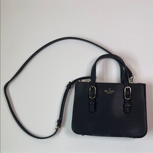 KATE SPADE Women's Black New York Connie Triple Gusset Small Satchel Crossbody